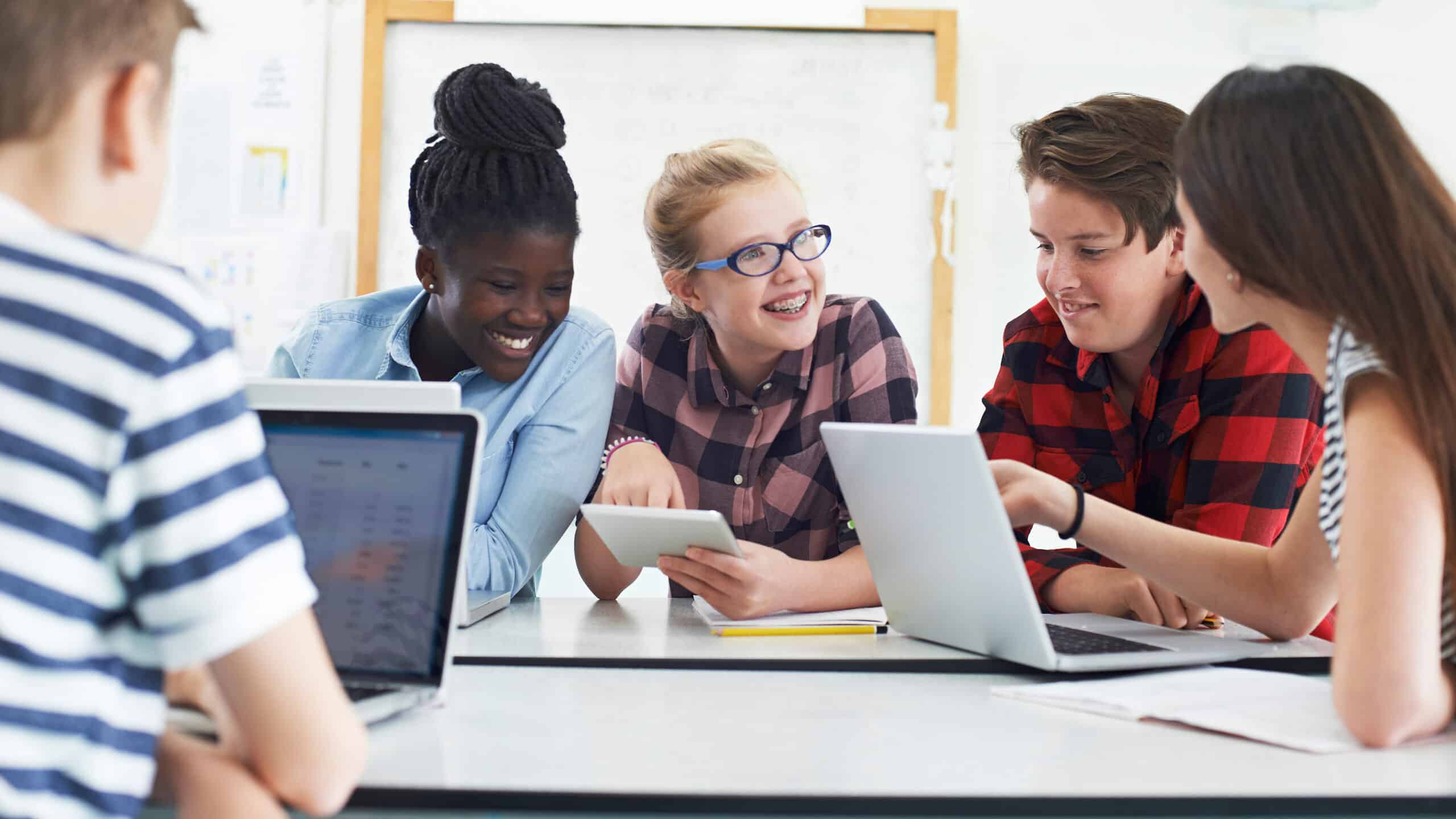 Students using AI